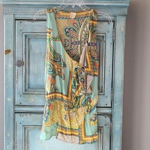 COPY - Fun multi color summer top, women's, size L